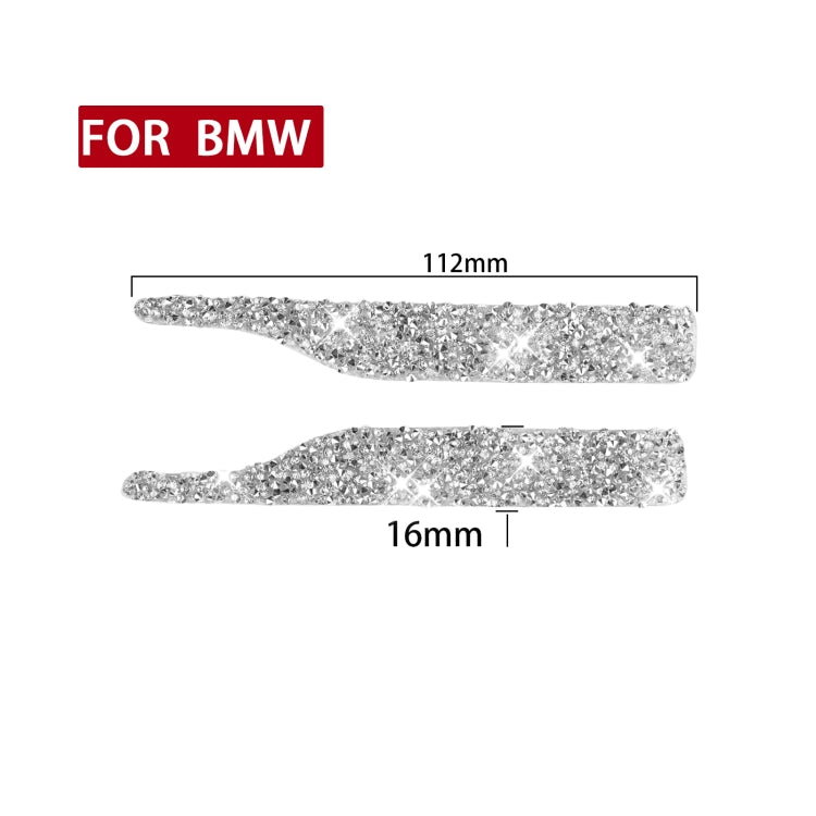 For BMW Car Rearview Mirror Anti-collision Strip Diamond Decoration Sticker, Left and Right Drive - Car Interior Mouldings by PMC Jewellery | Online Shopping South Africa | PMC Jewellery | Buy Now Pay Later Mobicred