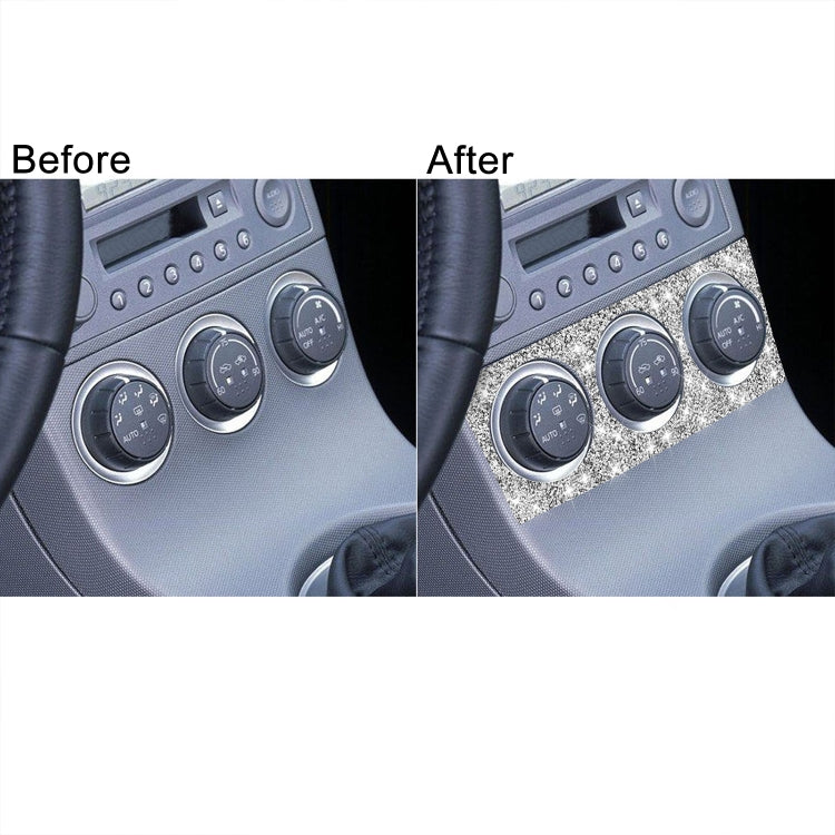For Nissan 350Z 2003-2009 Car Air Conditioning Adjustment Diamond Decorative Sticker,Left and Right Drive Universal - Car Interior Mouldings by PMC Jewellery | Online Shopping South Africa | PMC Jewellery | Buy Now Pay Later Mobicred