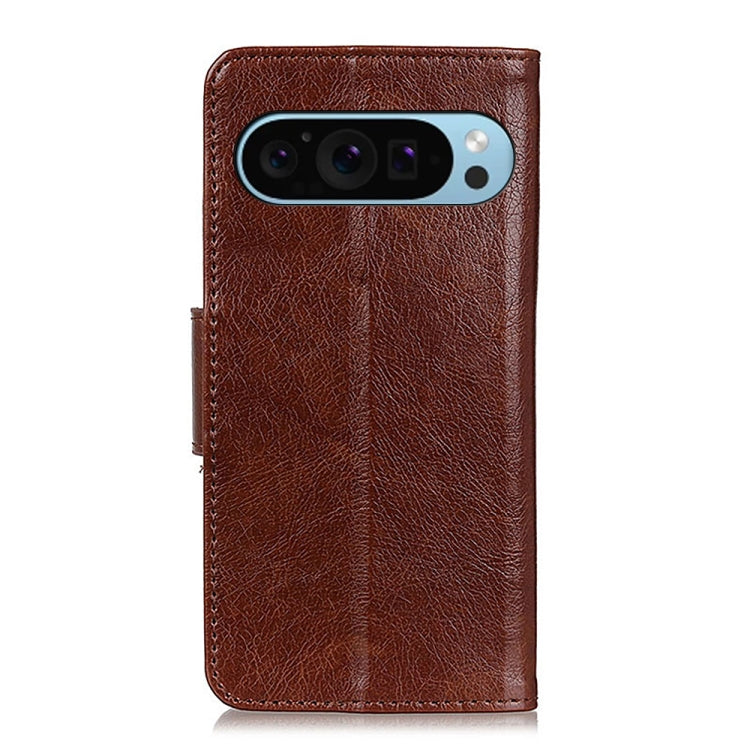 For Google Pixel 9 Nappa Texture Horizontal Flip Leather Phone Case(Brown) - Google Cases by PMC Jewellery | Online Shopping South Africa | PMC Jewellery | Buy Now Pay Later Mobicred