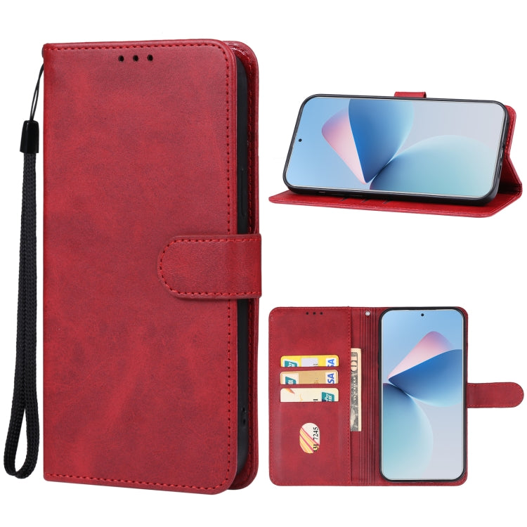 For Meizu 21 Note Leather Phone Case(Red) - Meizu by PMC Jewellery | Online Shopping South Africa | PMC Jewellery | Buy Now Pay Later Mobicred