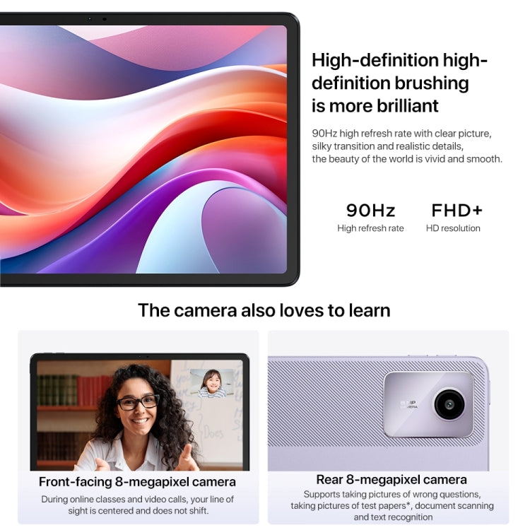 Lenovo Xiaoxin Pad 2024 11 inch WiFi Tablet, 6GB+128GB, Android 13, Qualcomm Snapdragon 685 Octa Core, Support Face Identification(Purple) - Lenovo by Lenovo | Online Shopping South Africa | PMC Jewellery | Buy Now Pay Later Mobicred