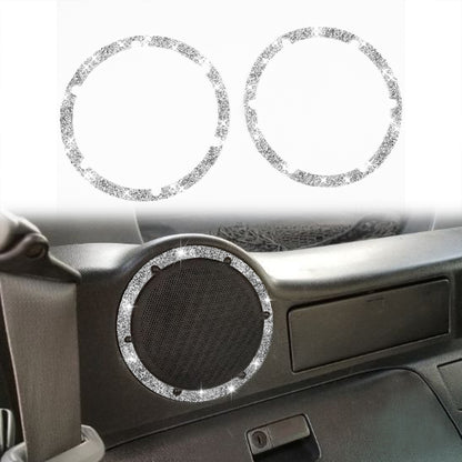 For Nissan 350Z 2006-2009 Car Rear Speaker Surround Diamond Sticker,Left and Right Drive Universal - Car Interior Mouldings by PMC Jewellery | Online Shopping South Africa | PMC Jewellery | Buy Now Pay Later Mobicred