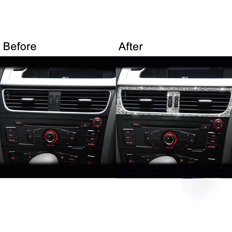 For Audi A4 / A5 / Q5 2pcs Car Air Conditioner Outlet Diamond Decoration Sticker, Right Drive - Car Interior Mouldings by PMC Jewellery | Online Shopping South Africa | PMC Jewellery | Buy Now Pay Later Mobicred