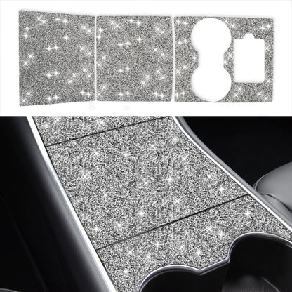 For Tesla Model 3 Car Rear Door Sill Strip Diamond Sticker,Left and Right Drive Universal - Car Interior Mouldings by PMC Jewellery | Online Shopping South Africa | PMC Jewellery | Buy Now Pay Later Mobicred