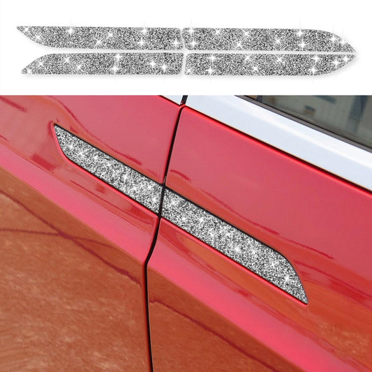 For Tesla Model X Car Exterior Door Handle Panel Diamond Sticker,Left and Right Drive Universal - Car Interior Mouldings by PMC Jewellery | Online Shopping South Africa | PMC Jewellery | Buy Now Pay Later Mobicred