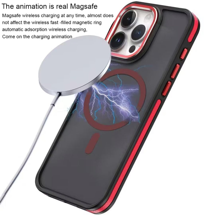 For iPhone 14 / 13 Two-color Frosted MagSafe Magnetic Phone Case(Orange) - iPhone 14 Cases by PMC TechLife | Online Shopping South Africa | PMC TechLife