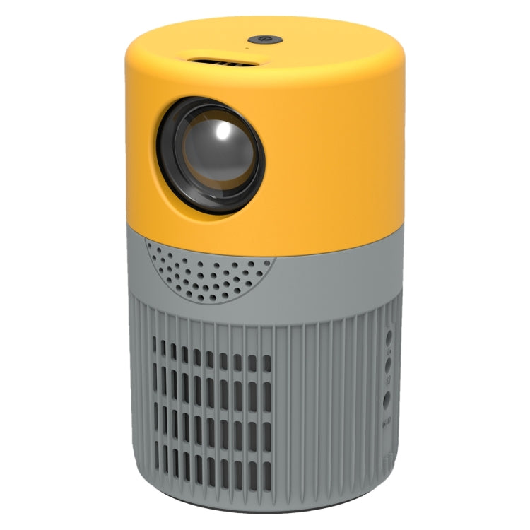 T400 3000 Lumens LED Mini Projector Support Wifi Screen Mirroring, Plug Type:UK Plug(Grey Yellow) - Mini Projector by PMC Jewellery | Online Shopping South Africa | PMC Jewellery | Buy Now Pay Later Mobicred