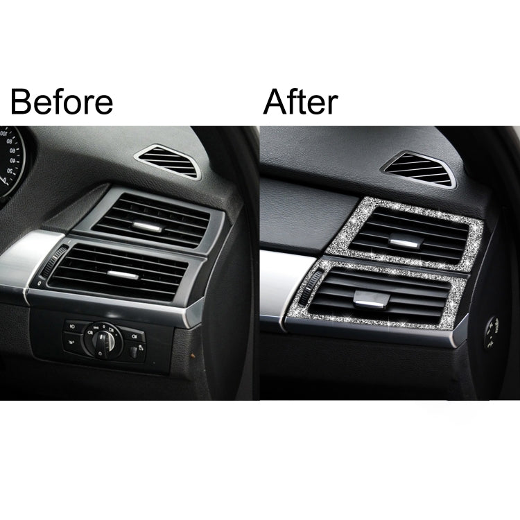 For BMW X5 E70 / X6 E71 2008-2013 Car Side Air Outlet Diamond Decoration Sticker, Left and Right Drive - Car Interior Mouldings by PMC Jewellery | Online Shopping South Africa | PMC Jewellery | Buy Now Pay Later Mobicred