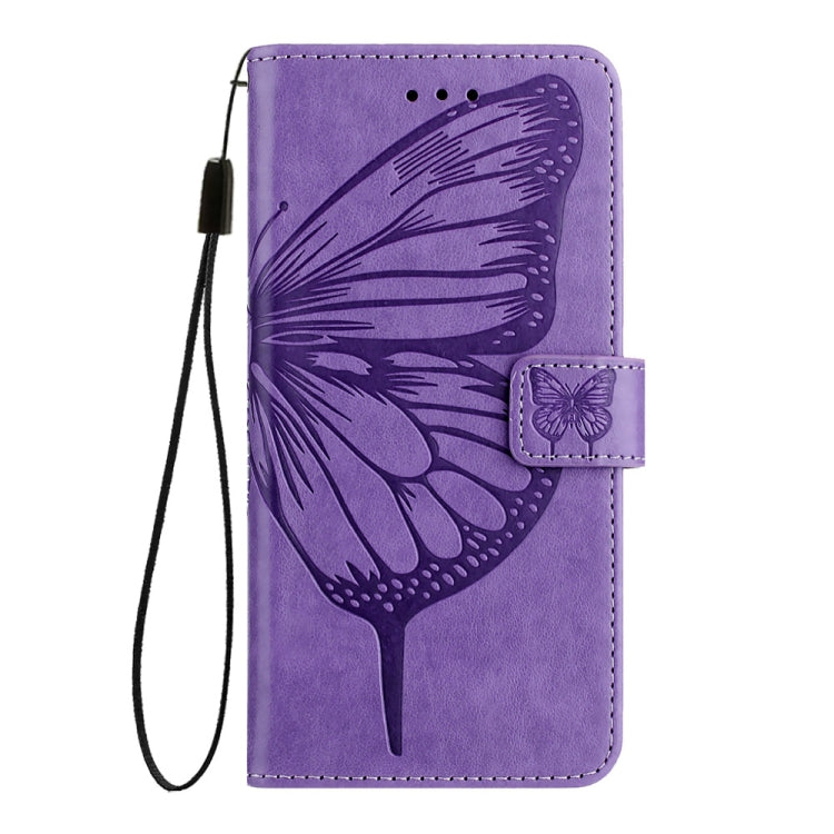 For Huawei Pura 70 Embossed Butterfly Leather Phone Case(Purple) - Huawei Cases by PMC Jewellery | Online Shopping South Africa | PMC Jewellery | Buy Now Pay Later Mobicred