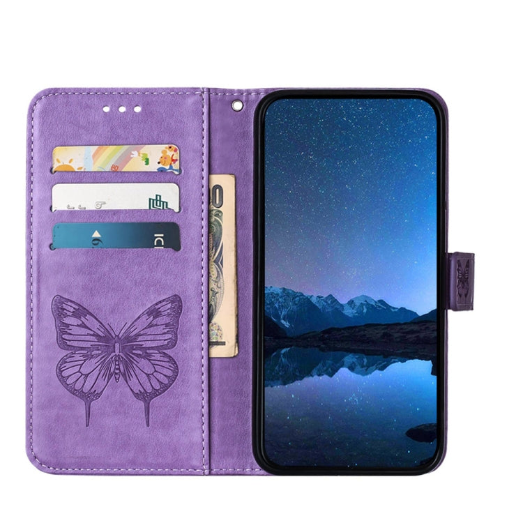 For Huawei Pura 70 Pro Embossed Butterfly Leather Phone Case(Purple) - Huawei Cases by PMC Jewellery | Online Shopping South Africa | PMC Jewellery | Buy Now Pay Later Mobicred