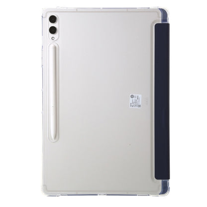 For Samsung Galaxy Tab S9 Clear Acrylic Deformation Leather Tablet Case(Dark Blue) - Galaxy Tab S9 Cases by PMC Jewellery | Online Shopping South Africa | PMC Jewellery | Buy Now Pay Later Mobicred