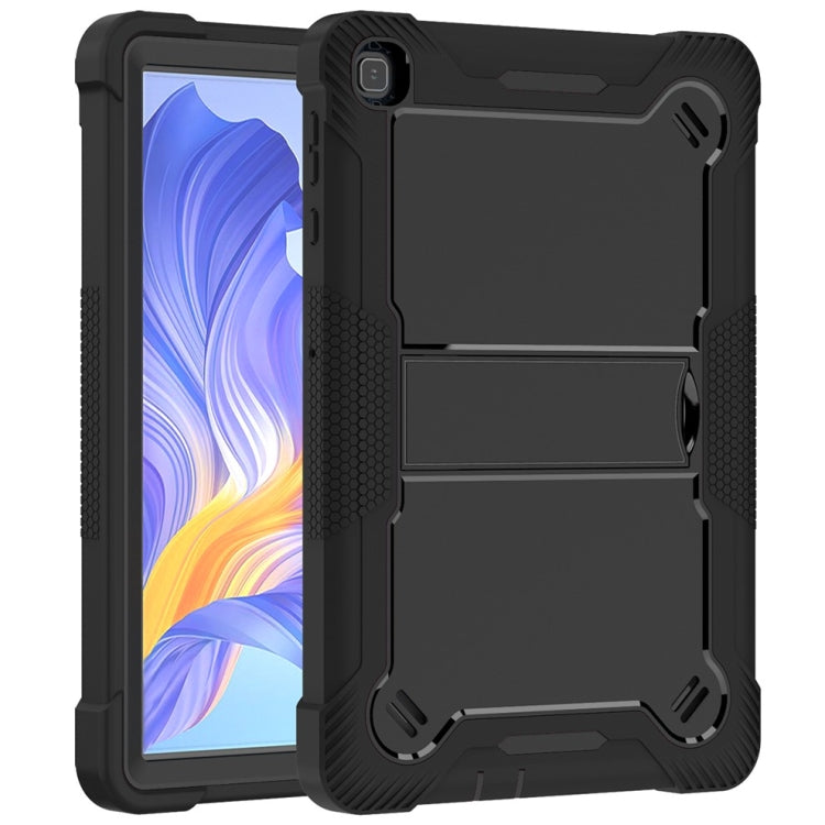 For Honor Pad X8 Shockproof Silicone Hybrid PC Tablet Case with Holder(Black) - Honor by PMC Jewellery | Online Shopping South Africa | PMC Jewellery