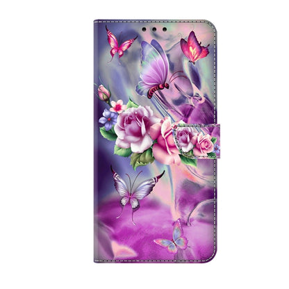 For Motorola Moto G14 Crystal 3D Shockproof Protective Leather Phone Case(Butterfly) - Motorola Cases by PMC Jewellery | Online Shopping South Africa | PMC Jewellery | Buy Now Pay Later Mobicred