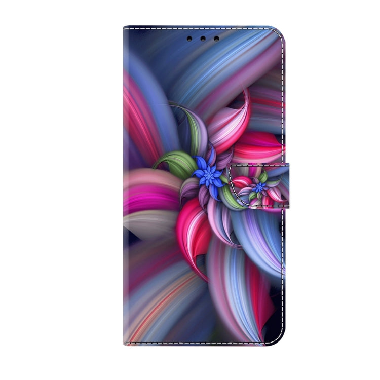 For Motorola Moto G14 Crystal 3D Shockproof Protective Leather Phone Case(Colorful Flower) - Motorola Cases by PMC Jewellery | Online Shopping South Africa | PMC Jewellery | Buy Now Pay Later Mobicred