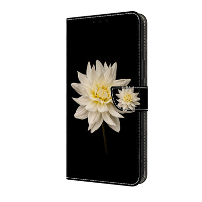 For Motorola Moto G Play 2024 Crystal 3D Shockproof Protective Leather Phone Case(White Flower) - Motorola Cases by PMC Jewellery | Online Shopping South Africa | PMC Jewellery | Buy Now Pay Later Mobicred