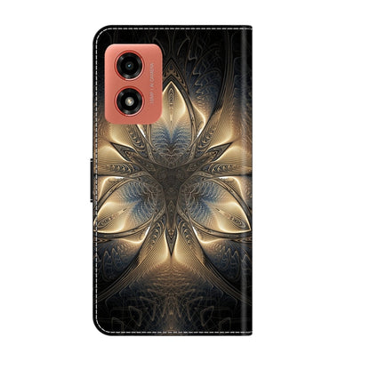 For Motorola Moto G Play 2024 Crystal 3D Shockproof Protective Leather Phone Case(Luminous Building) - Motorola Cases by PMC Jewellery | Online Shopping South Africa | PMC Jewellery | Buy Now Pay Later Mobicred