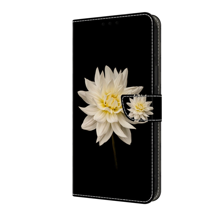 For Motorola Moto G24 Power Crystal 3D Shockproof Protective Leather Phone Case(White Flower) - Motorola Cases by PMC Jewellery | Online Shopping South Africa | PMC Jewellery | Buy Now Pay Later Mobicred