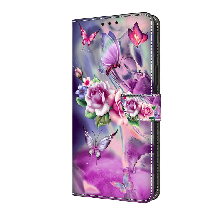 For Motorola Moto G24 Power Crystal 3D Shockproof Protective Leather Phone Case(Butterfly) - Motorola Cases by PMC TechLife | Online Shopping South Africa | PMC TechLife | Buy Now Pay Later Mobicred