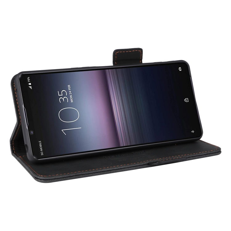 For Sony Xperia 1 VI 2024 Magnetic Clasp Leather Phone Case(Black) - Sony Cases by PMC Jewellery | Online Shopping South Africa | PMC Jewellery | Buy Now Pay Later Mobicred