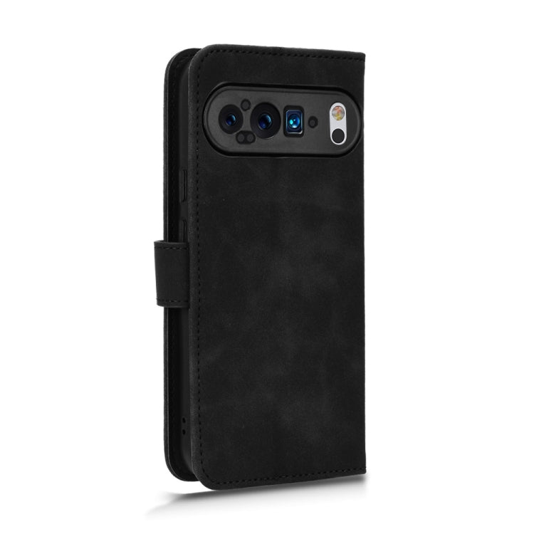 For Google Pixel 9 Pro Skin Feel Magnetic Flip Leather Phone Case(Black) - Google Cases by PMC Jewellery | Online Shopping South Africa | PMC Jewellery | Buy Now Pay Later Mobicred