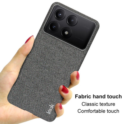 For Xiaomi Redmi K70 5G/K70 Pro 5G imak Ruiyi Series Cloth Texture PU + PC Phone Case(Light Grey) - K70 Pro Cases by imak | Online Shopping South Africa | PMC Jewellery | Buy Now Pay Later Mobicred