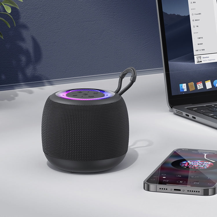 USAMS US-YX014 Yinya Series Mini Wireless Bluetooth Speaker(Black) - free shipping - PMC Jewellery - Order now!