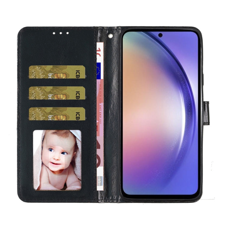 For Motorola Edge 2024 Glitter Powder Flip Leather Phone Case(Black) - Motorola Cases by PMC Jewellery | Online Shopping South Africa | PMC Jewellery | Buy Now Pay Later Mobicred