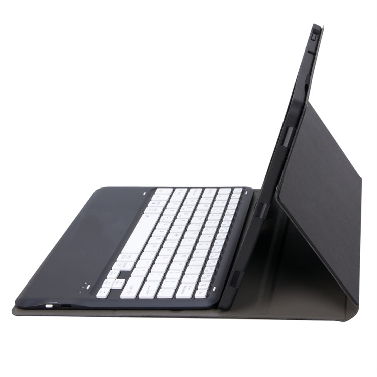 For Lenovo Xiaoxin Pad Pro 12.7 inch AM24 TPU Ultra-thin Detachable Bluetooth Keyboard Tablet Leather Case(Black White) - Lenovo Keyboard by PMC TechLife | Online Shopping South Africa | PMC TechLife