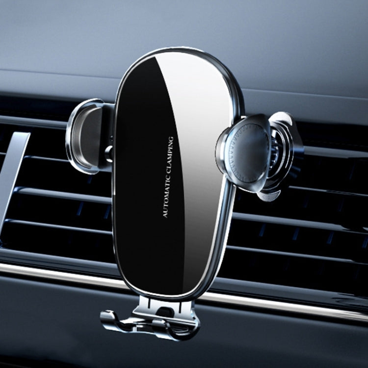 D6 Mechanical Locking Wireless Fast Charging Air Outlet Car Holder, Style:Standard - Wireless Charger Holders by PMC TechLife | Online Shopping South Africa | PMC TechLife | Buy Now Pay Later Mobicred