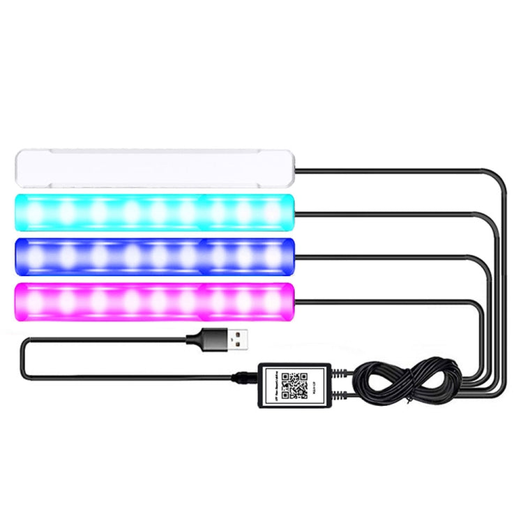 G4 Car USB RGB Foot LED Atmosphere Light with APP Control - Atmosphere lights by PMC Jewellery | Online Shopping South Africa | PMC Jewellery | Buy Now Pay Later Mobicred