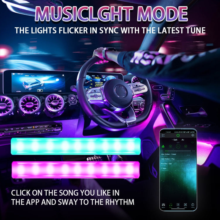 G4 Car USB RGB Foot LED Atmosphere Light with APP Control - Atmosphere lights by PMC Jewellery | Online Shopping South Africa | PMC Jewellery | Buy Now Pay Later Mobicred