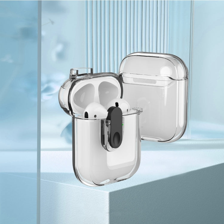For AirPods 1 / 2 Ice Crystals Shockproof Earphone Protective Case(Black) - For AirPods 1/2 by PMC Jewellery | Online Shopping South Africa | PMC Jewellery | Buy Now Pay Later Mobicred
