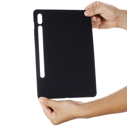 For Samsung Galaxy Tab S9 Ultra / S10 Ultra Pure Color Liquid Silicone Shockproof Tablet Case(Black) - Galaxy Tab S9 Ultra Cases by PMC Jewellery | Online Shopping South Africa | PMC Jewellery | Buy Now Pay Later Mobicred