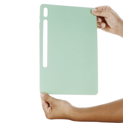 For Samsung Galaxy Tab S9 FE+ / S10+ Pure Color Liquid Silicone Shockproof Tablet Case(Green) - Galaxy Tab S9 FE+ by PMC Jewellery | Online Shopping South Africa | PMC Jewellery | Buy Now Pay Later Mobicred