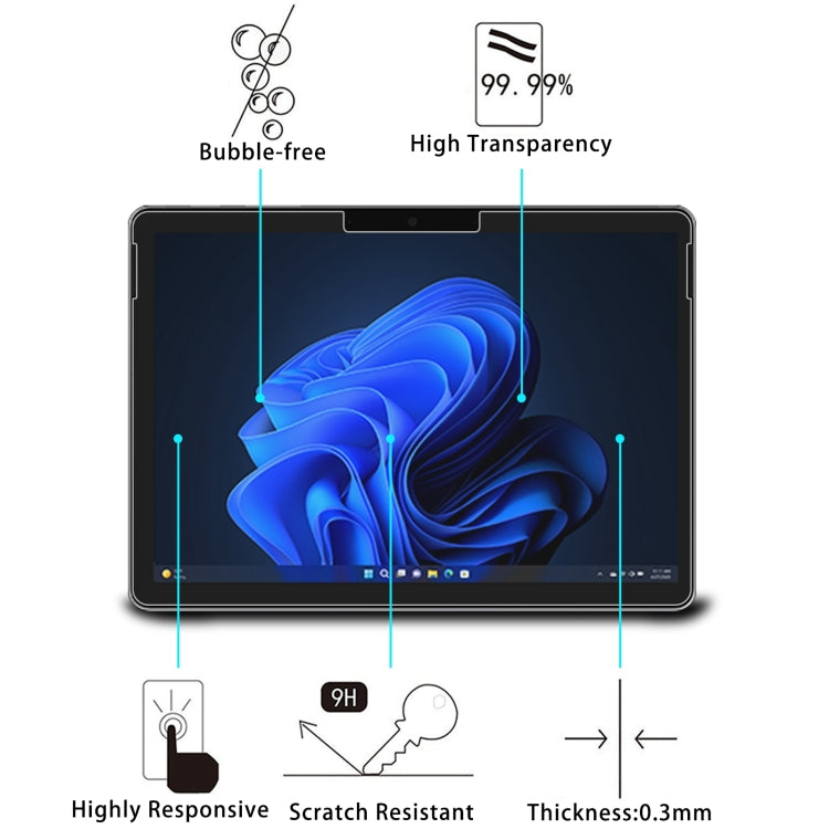 For Microsoft Surface Go 4 25pcs 9H 0.3mm Explosion-proof Tempered Glass Film - Others by PMC TechLife | Online Shopping South Africa | PMC TechLife