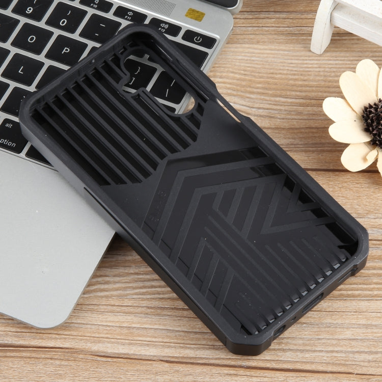 For Samsung Galaxy A15 Camera Shield Card Slot PC+TPU Phone Case(Black) - Galaxy Phone Cases by PMC TechLife | Online Shopping South Africa | PMC TechLife