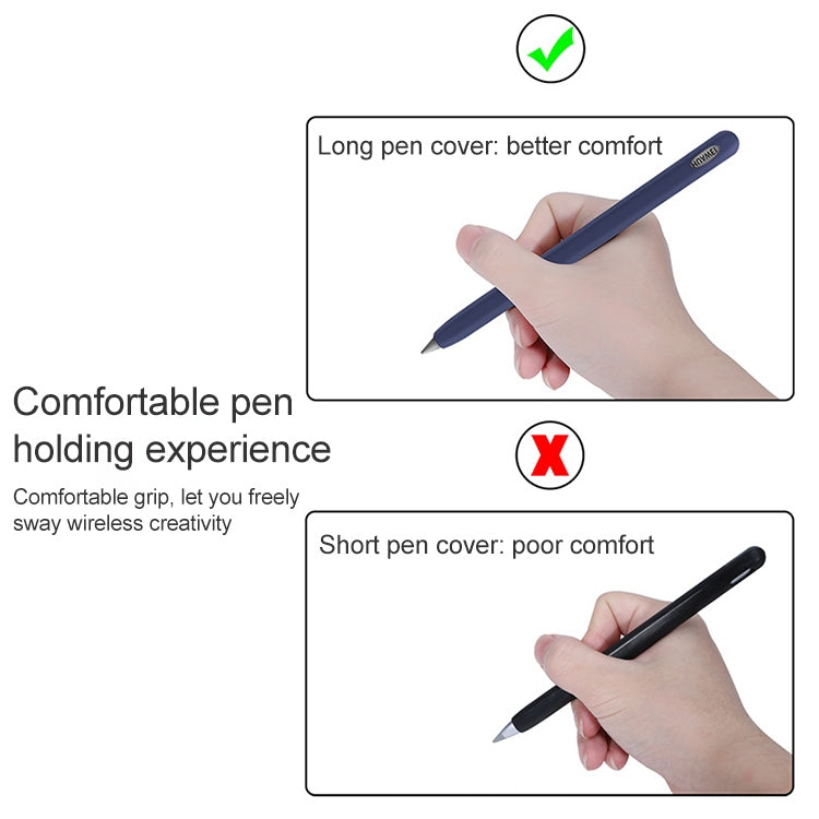 For Huawei M-pencil Stylus Touch Pen Integrated Non-slip Silicone Protective Cover(Light Purple) - Pencil Accessories by PMC Jewellery | Online Shopping South Africa | PMC Jewellery | Buy Now Pay Later Mobicred