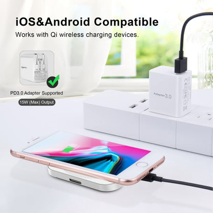 For iPhone / AirPods / iWatch Series 3 in 1 Portable Wireless Charger(Silver) - Wireless Charger by PMC Jewellery | Online Shopping South Africa | PMC Jewellery | Buy Now Pay Later Mobicred