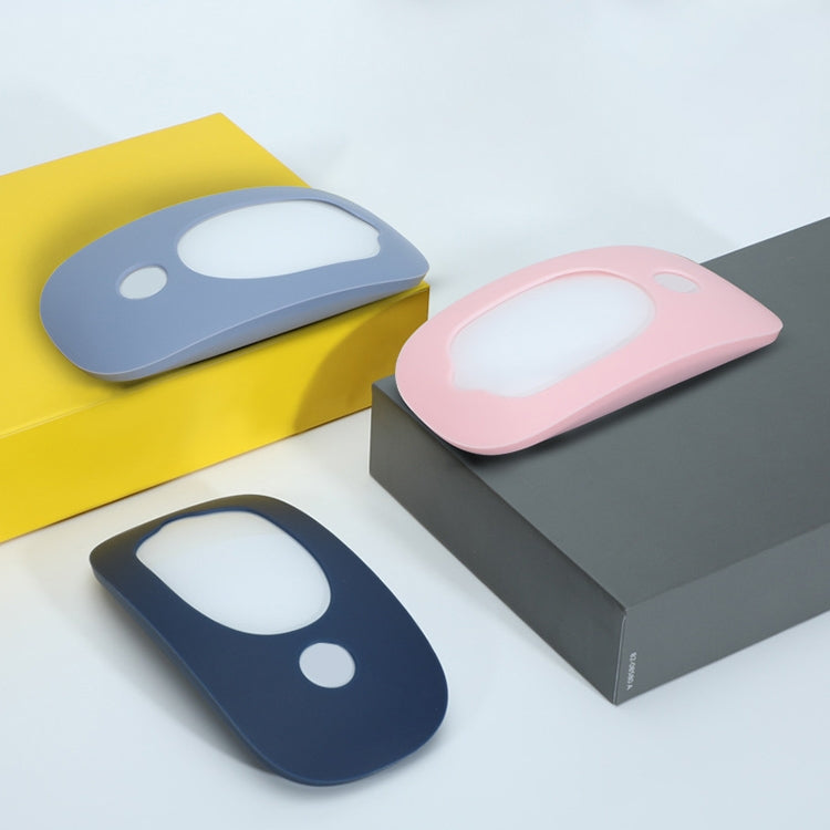For Apple Magic Mouse 1 / 2 Mouse Silicone Protective Case(Gray Blue) - Protective Bags by PMC Jewellery | Online Shopping South Africa | PMC Jewellery | Buy Now Pay Later Mobicred