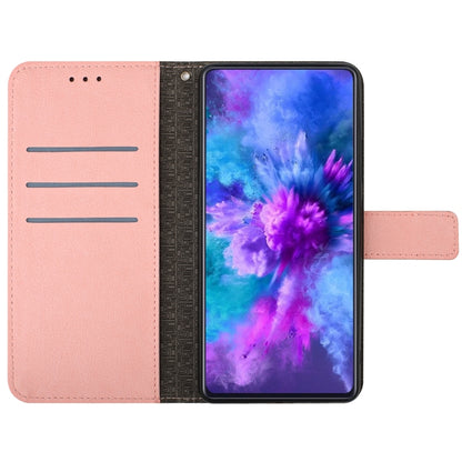 For Google Pixel 9 Pro Rhombic Grid Texture Leather Phone Case(Pink) - Google Cases by PMC Jewellery | Online Shopping South Africa | PMC Jewellery | Buy Now Pay Later Mobicred