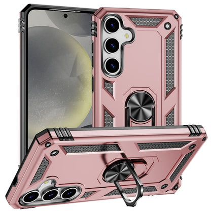 For Samsung Galaxy S25 5G Shockproof TPU + PC Phone Case(Rose Gold) - Galaxy S25 5G Cases by PMC Jewellery | Online Shopping South Africa | PMC Jewellery | Buy Now Pay Later Mobicred