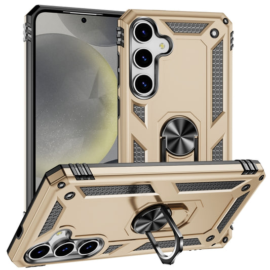 For Samsung Galaxy S25+ 5G Shockproof TPU + PC Phone Case(Gold) - Galaxy S25+ 5G Cases by PMC Jewellery | Online Shopping South Africa | PMC Jewellery | Buy Now Pay Later Mobicred