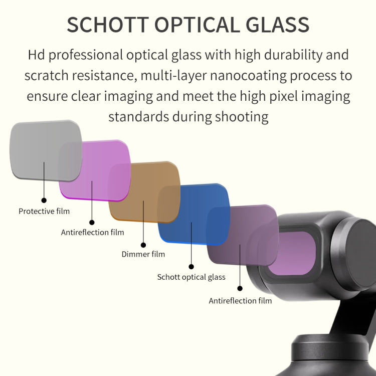 For DJI OSMO Pocket 3 JSR CB Series Camera Lens Filter, Filter:ND64 - Lens Accessories by JSR | Online Shopping South Africa | PMC TechLife | Buy Now Pay Later Mobicred