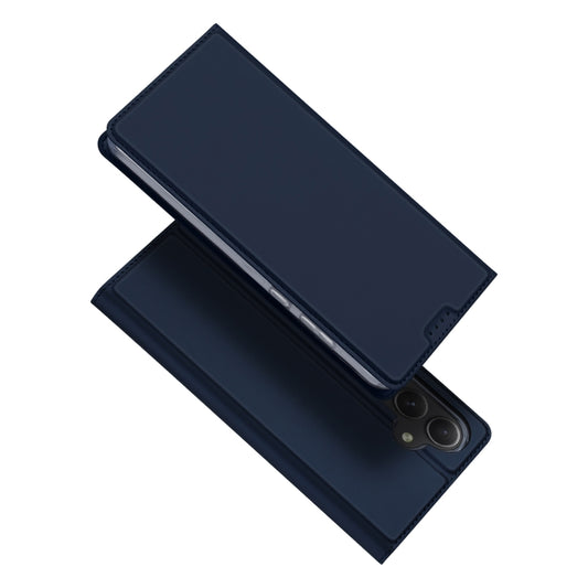 For Samsung Galaxy A55 5G DUX DUCIS Skin Pro Series Flip Leather Phone Case(Blue) - Galaxy Phone Cases by DUX DUCIS | Online Shopping South Africa | PMC Jewellery | Buy Now Pay Later Mobicred