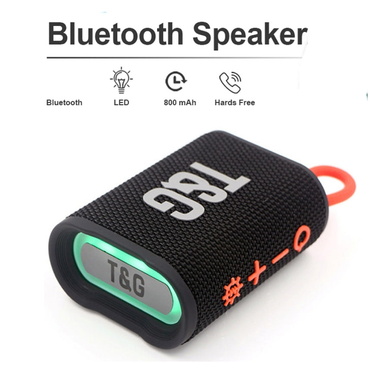 T&G TG396 Outdoor Portable Ambient RGB Light IPX7 Waterproof Bluetooth Speaker(Black) - Waterproof Speaker by T&G | Online Shopping South Africa | PMC Jewellery | Buy Now Pay Later Mobicred