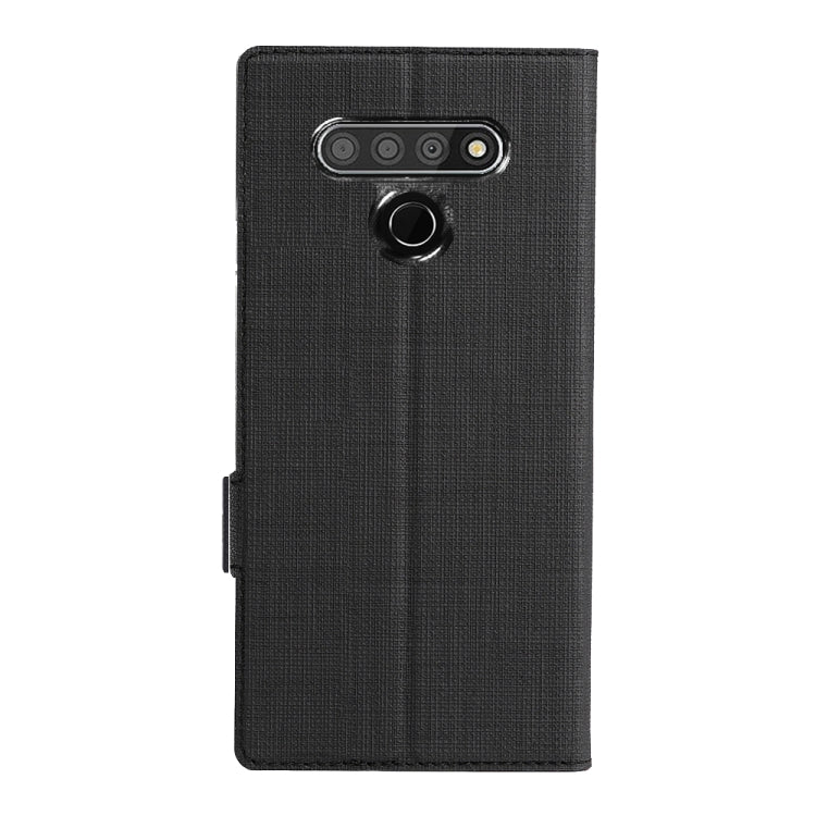 For LG Stylo 6 ViLi Side Button Magnetic Suction Type Shockproof TPU + PU Horizontal Flip Protective Case with Card Slot & Holder & Wallet(Black) - LG by ViLi | Online Shopping South Africa | PMC Jewellery | Buy Now Pay Later Mobicred