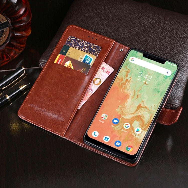 For UMIDIGI A3X idewei Crazy Horse Texture Horizontal Flip Leather Case with Holder & Card Slots & Wallet(Sky Blue) - More Brand by idewei | Online Shopping South Africa | PMC Jewellery | Buy Now Pay Later Mobicred