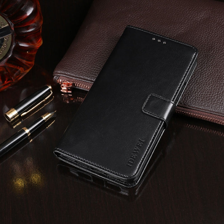 For Ulefone Note 8P idewei Crazy Horse Texture Horizontal Flip Leather Case with Holder & Card Slots & Wallet(Black) - Ulefone Cases by idewei | Online Shopping South Africa | PMC Jewellery | Buy Now Pay Later Mobicred