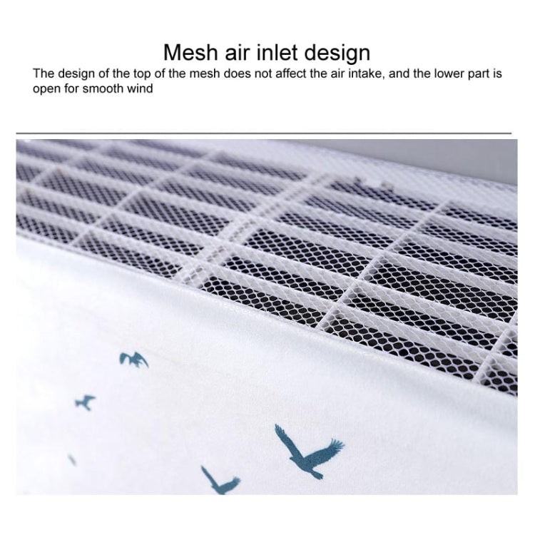 Do Not Take Dust-proof And Anti Direct Blowing Simple Wind Hanging Machine Air Conditioner Moon Cover, Size:Width 92 × Thickness 20 × Height 90cm(Green Leaf) - Dust Covers by PMC Jewellery | Online Shopping South Africa | PMC Jewellery | Buy Now Pay Later Mobicred