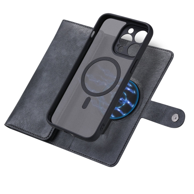 For iPhone 15 Pro ViLi GV Series MagSafe Magnetic Zipper Leather Phone Case(Black) - iPhone 15 Pro Cases by ViLi | Online Shopping South Africa | PMC Jewellery | Buy Now Pay Later Mobicred